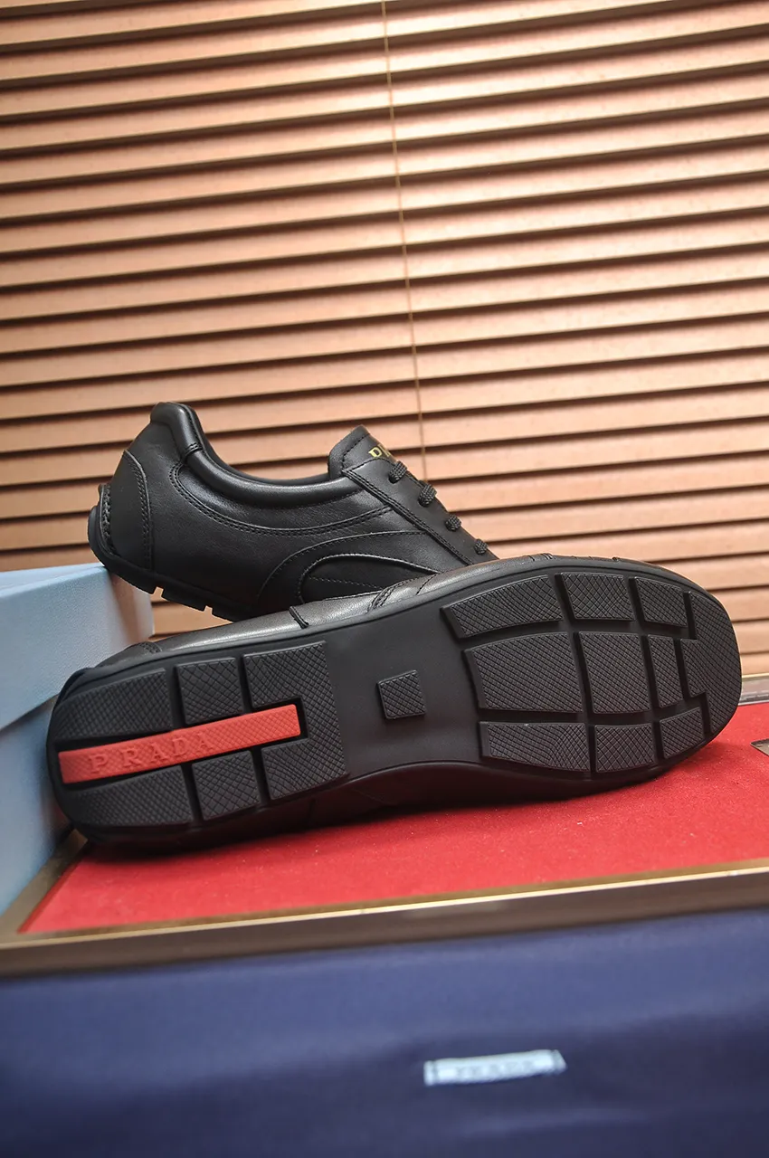 Men's shoes 💰560💶【PRADA】Prada casual shoes for couples, originally developed 1:1, made of high-mercerized cowhide with imported cowhide, silk sheepskin lining, rubber outsole, comfortable and soft on the feet, size for women: 35 to 40. Male 38 to 48💰🔥🔥🔥🔥🔥